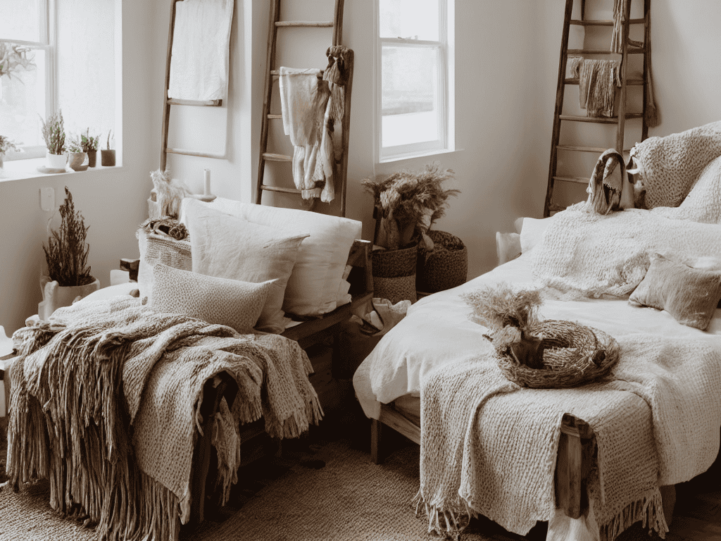 How to build DIY blanket ladder