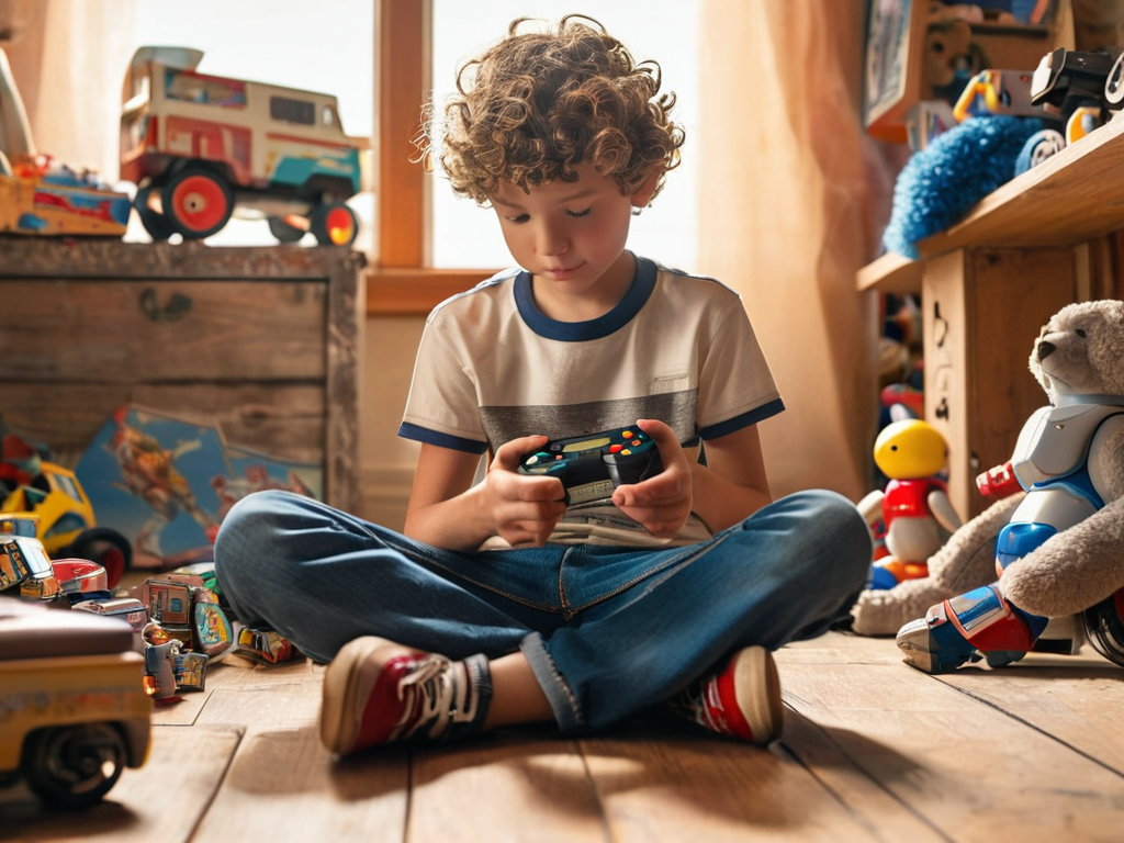 Throwback Kid portrait photo