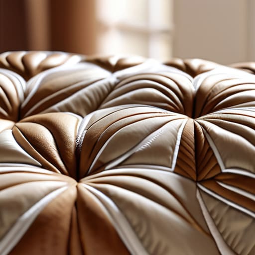 Intricate trapunto sewing detail: The Final Stitch.