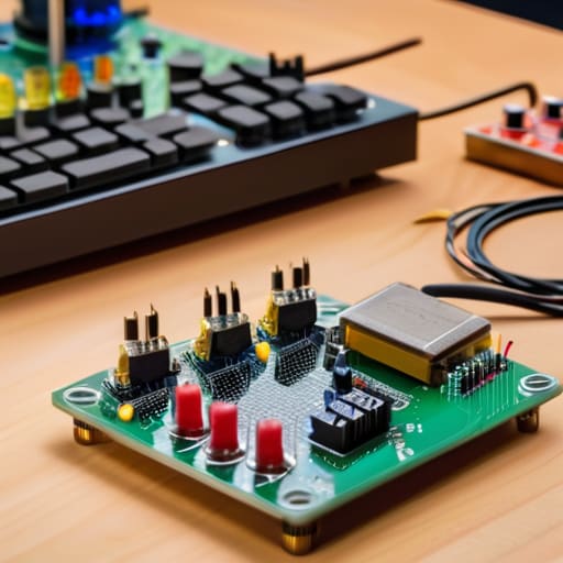 Breadboard prototyping logic for PCB design.