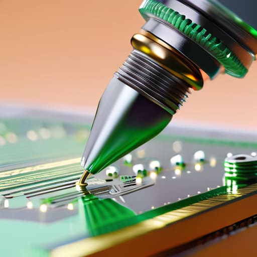 Automated Solder Paste Dispense Heads in action.
