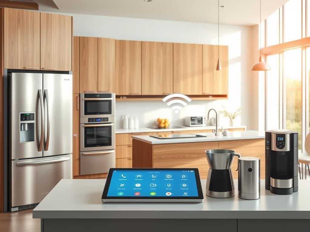 Wi-Fi enabled appliances in smart kitchens